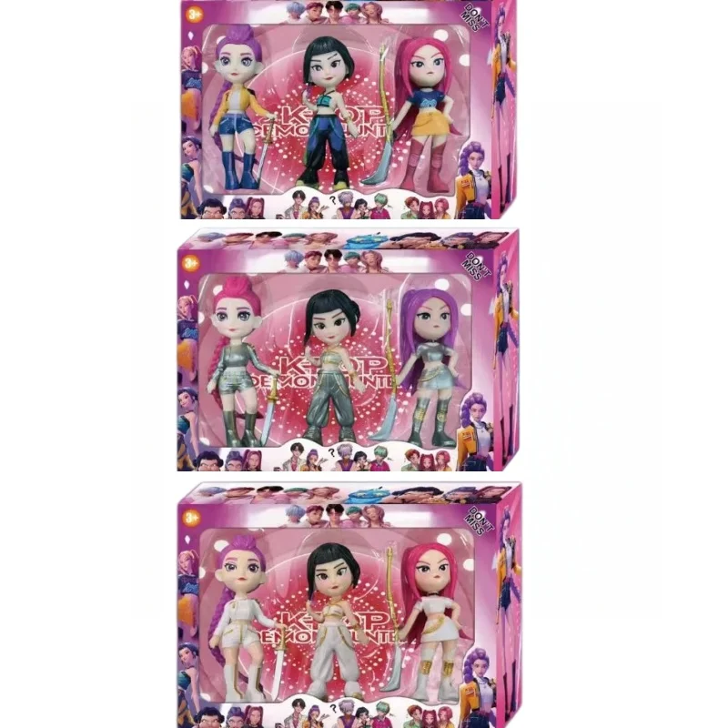 Nouvelle figurine K-Pop Demon Hunters Lumi Zoe Milla en PVC, modèle de collection, décoration de bureau, cadeau pour les fans. Jouets pour filles Nouvelle figurine K-Pop Demon Hunters Lumi Zoe Milla en PVC, modèle de collection, décoration de bureau, cadeau pour les fans. Jouets pour filles