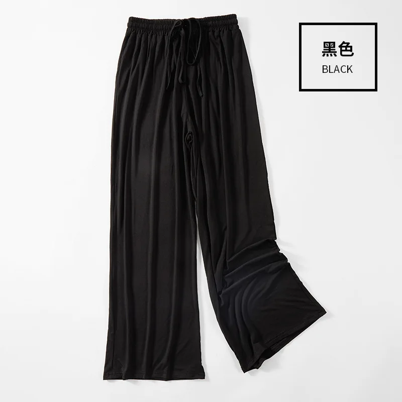 Pantalones de baile de Modal para adultos, pantalones de cuerpo recto para mujer, pantalones de entrenamiento de baile moderno sueltos, pantalones de Yoga delgados de cintura alta, Pan de Ballet