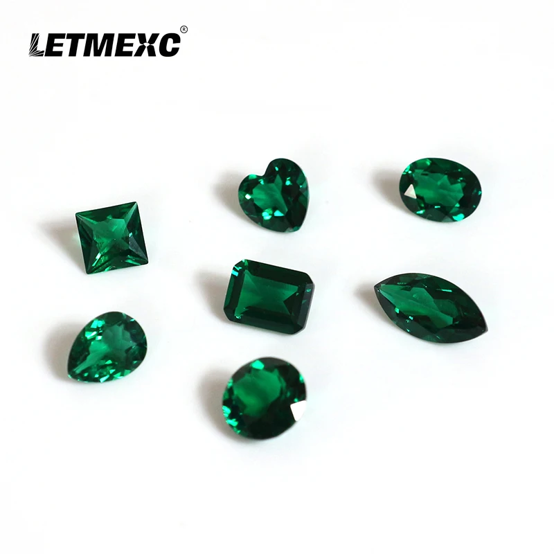 LETMEXC Lab Grown Emerald Zambia Like Natural Emerald comes With AGL Certificate