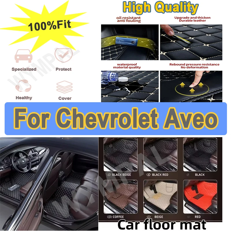 

Роскошные автомобильные коврики для Chevrolet Aveo MK2 Sonic 2017 2016 2015 2014 2013 2012 2011, автоаксессуары, кожаные водонепроницаемые
