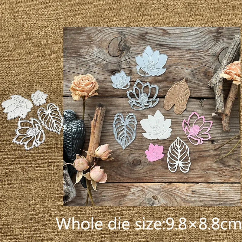 New Design Craft Metal Cutting Die cut dies 7 kinds leaves flower birds scrapbook Album Paper Card Craft Embossing die cuts