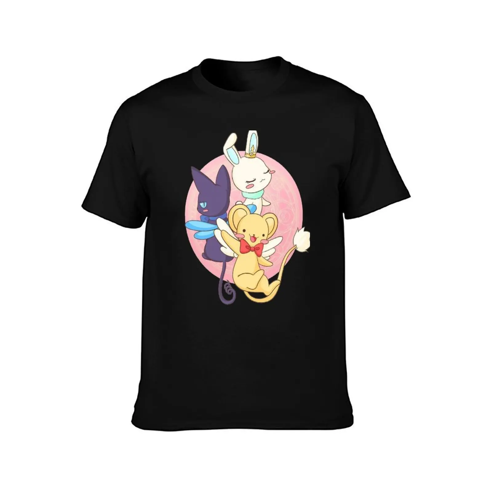 Cardcaptor Sakura The Three Guardians Kero, Spinel, Momo T-Shirt, Summer Casual Cotton Tee, Oversized Streetwear Tops
