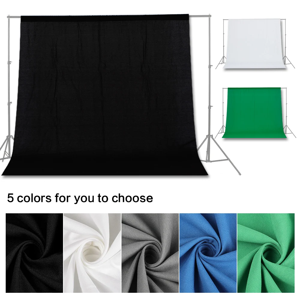 

Photography Background Backdrop Smooth Muslin Cotton Green Screen Chromakey Cromakey Background Cloth For Photo Studio Video