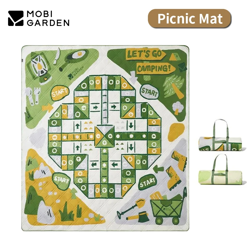 

MOBI GARDEN Camping Game Picnic Mat Flying Chess 180/200 Ultralight Outdoor Rug MoistureProof Waterproof Large Thickened Padding