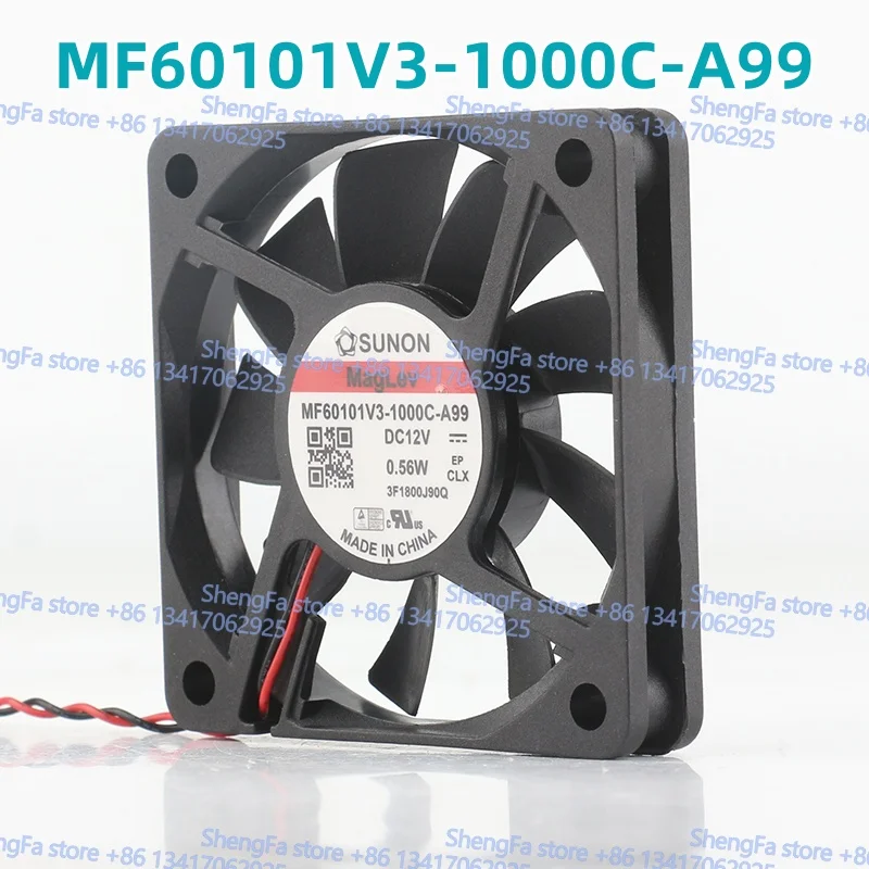 New SUNON 5V 24V 48V DC12V 0.56W 6010 60X60X10MM MF60101V3-1000C-A99 Low-noise Ultra-silent Fan