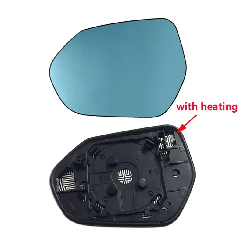 Car Rearview Side Mirror Blue Glass Lens With LED Indicator Anti-glare Heating For Toyota Camry V70 8th 2018-2021