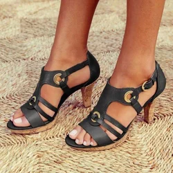 Women Gladiator Sandals  Summer Shoes Wedges sandals Woman Cross Tied Sandals Plus Size 35-43 chaussures femme56hot