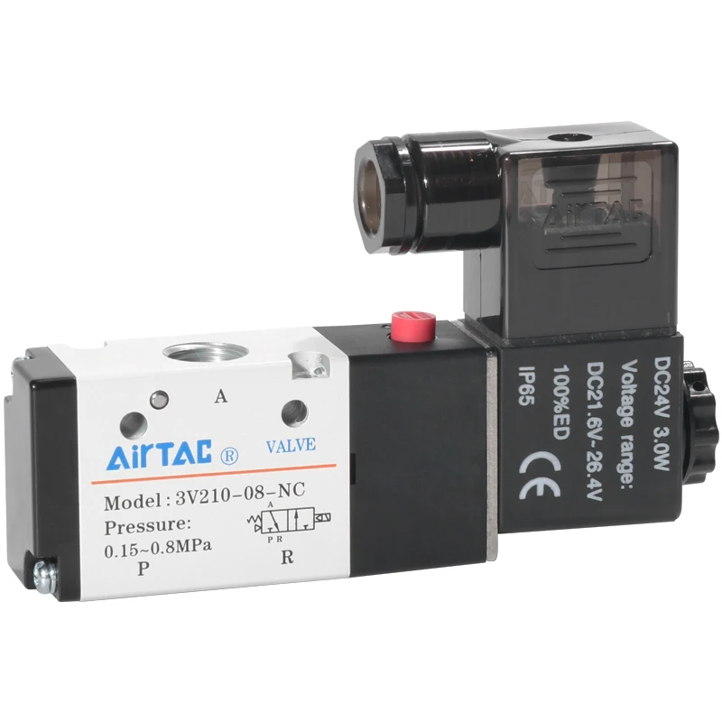 AIRTAC 3V110-06/3V210-08/3V310-10NC  Air valve normally closed  solenoid valve Reversing air valve