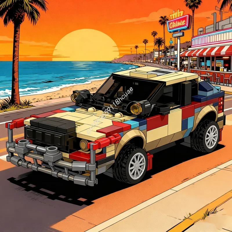 445pcs MOC Lanciased Delta SAFARi LiTE Series Model Building Blocks Architecture Assembly DIY Creative Idea Display Brick Gift