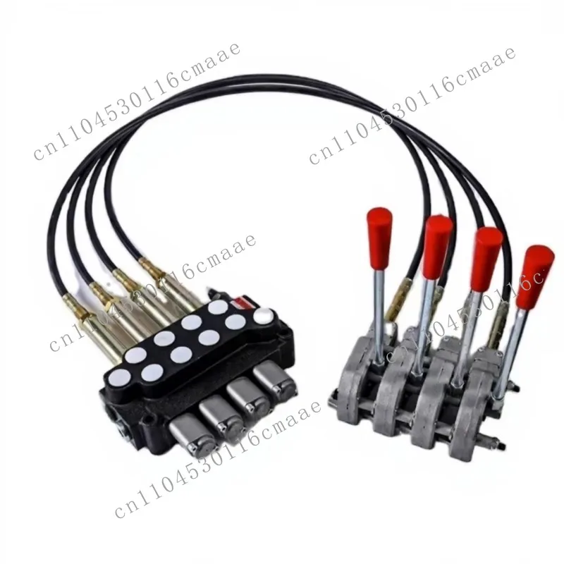 Pull-wire hydraulic multi-way valve Remote control manual tractor Hydraulic modified directional valve 16 MPa 40 L/min