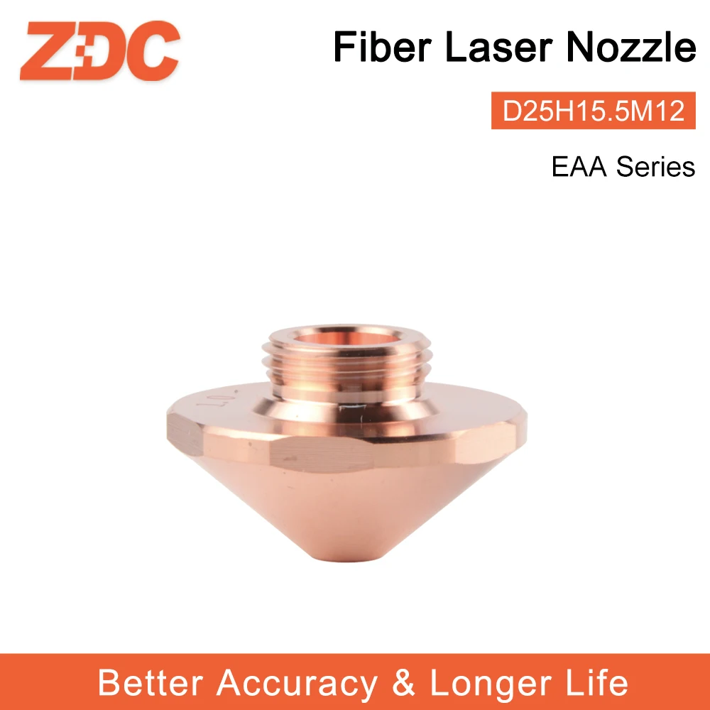 ZDC High Quality EAA Laser Nozzle Single Layer Without Chrome 0.8-2.7mm  1324861 For TRU Fiber Laser Metal Cutting Machines