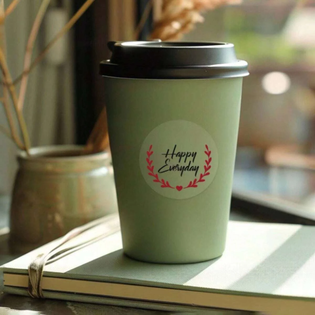 100 قطعة 2.5 بوصة ورق مستدير غير مطلي ملصقات مخصصة مميزة هدايا اسم شعار الأعمال الشخصية #4