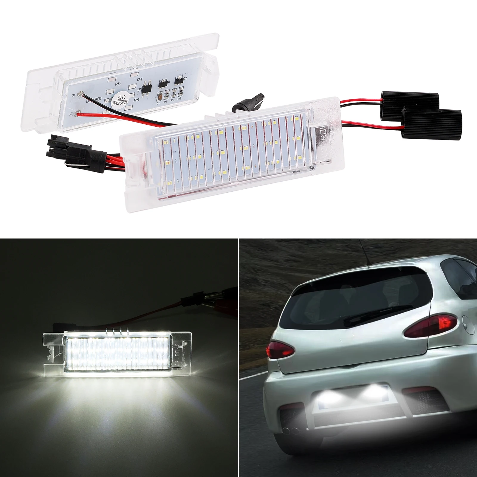 2X Canbus Error Free Led License Number Plate Light For Alfa Romeo 156 97-07 Brera 05-10 Spider 06-10 Alfa Romeo Car Accessories