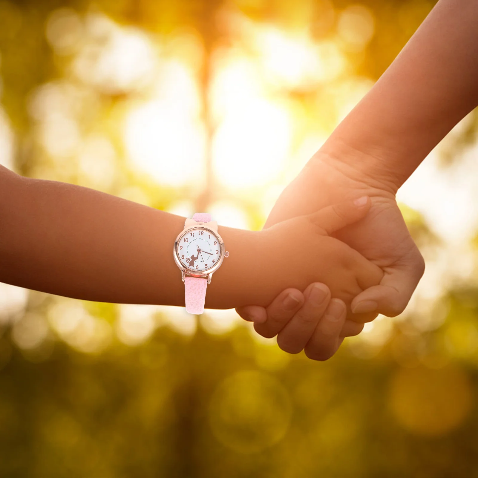 ساعة يد مقاومة للماء بتصميم قطة كرتونية رائعة للاستخدام الرياضي في الهواء الطلق