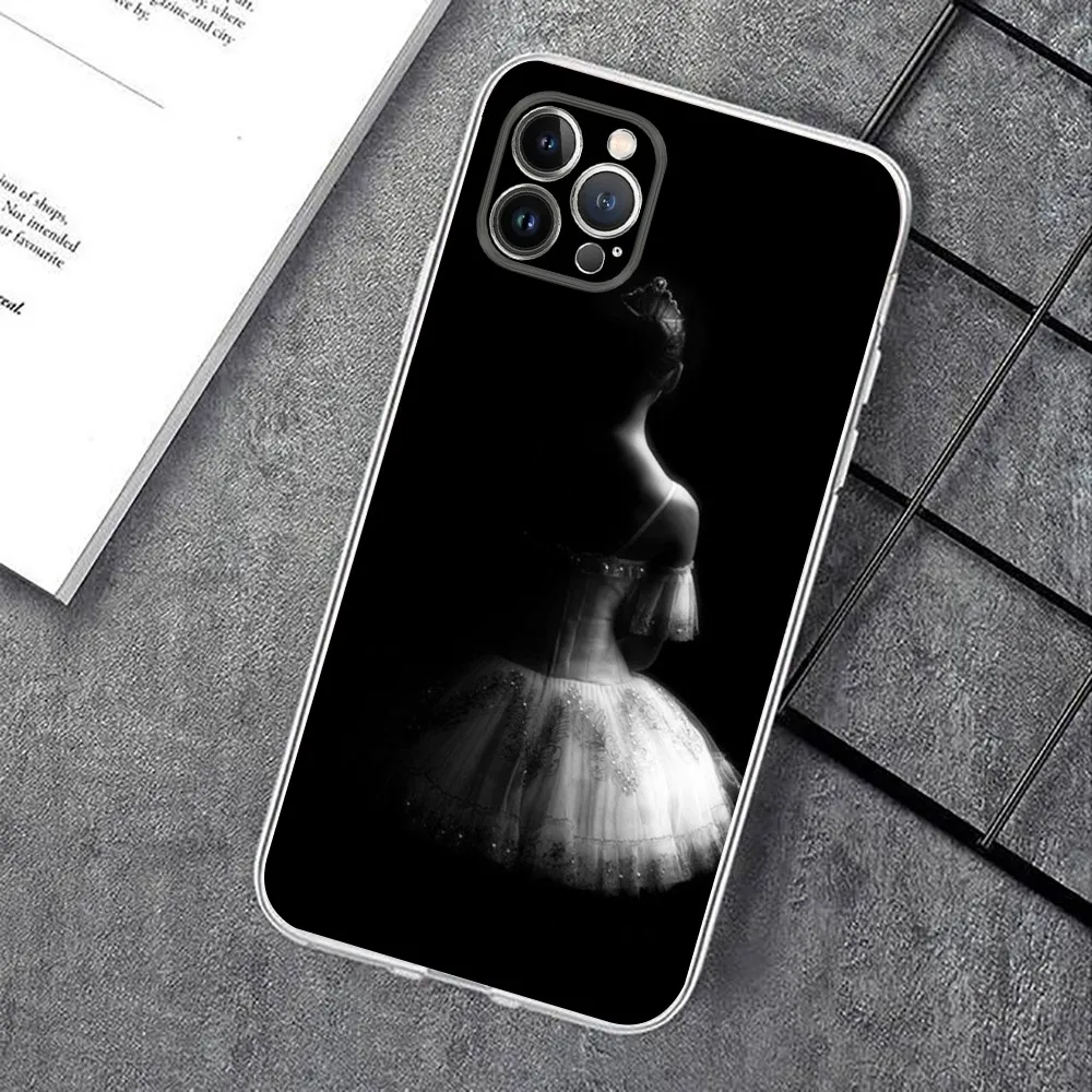 Ballerina Ballet Dancing Phone Case For iPhone 15 14 11 12 13 Mini Pro XS Max Cover 6 7 8 Plus X XR SE 2020 Funda Shell