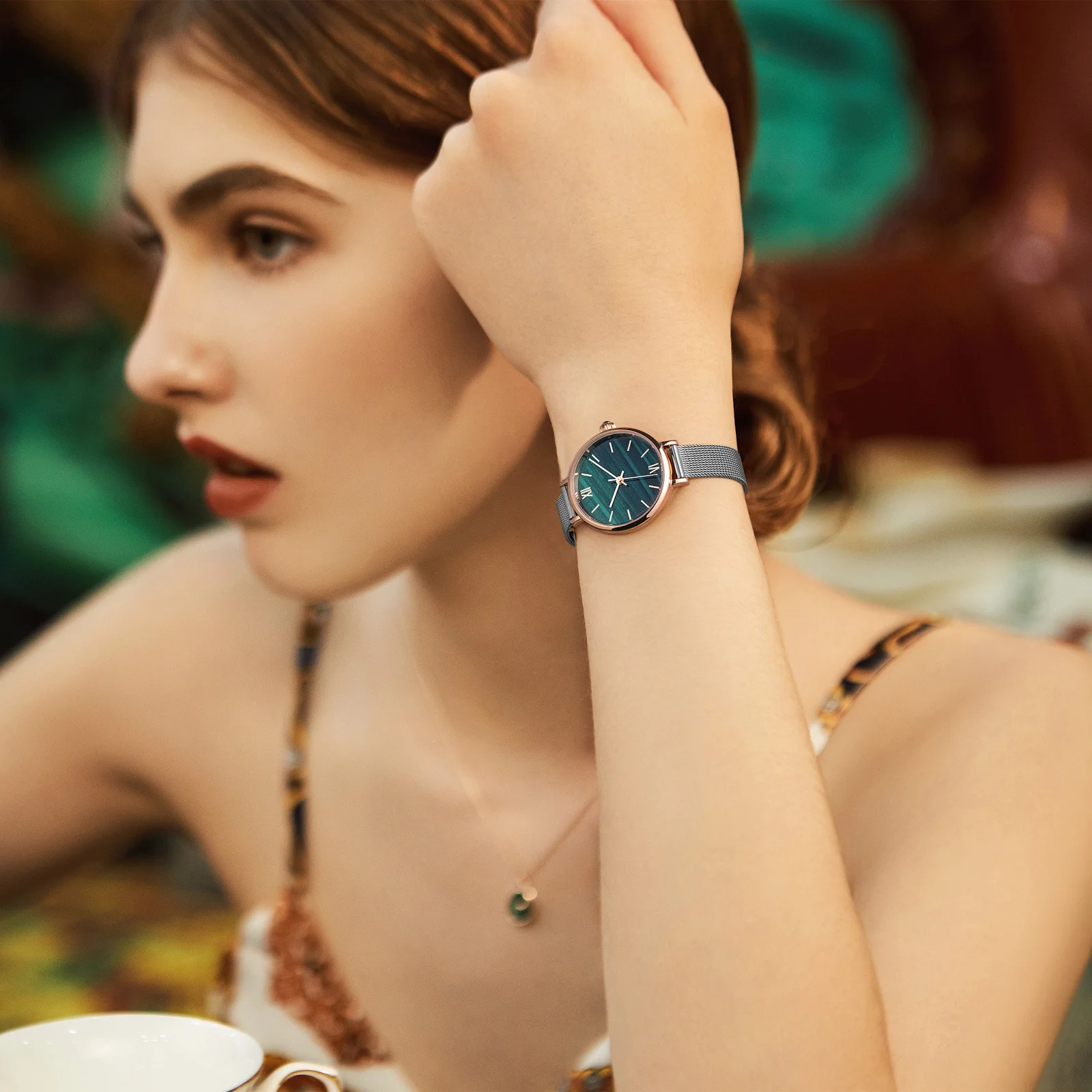 

24mm Shark Mesh Watchband Stainless Steel Strap Folding Clasp Long Pattern Black Individualize Device Perfect Match