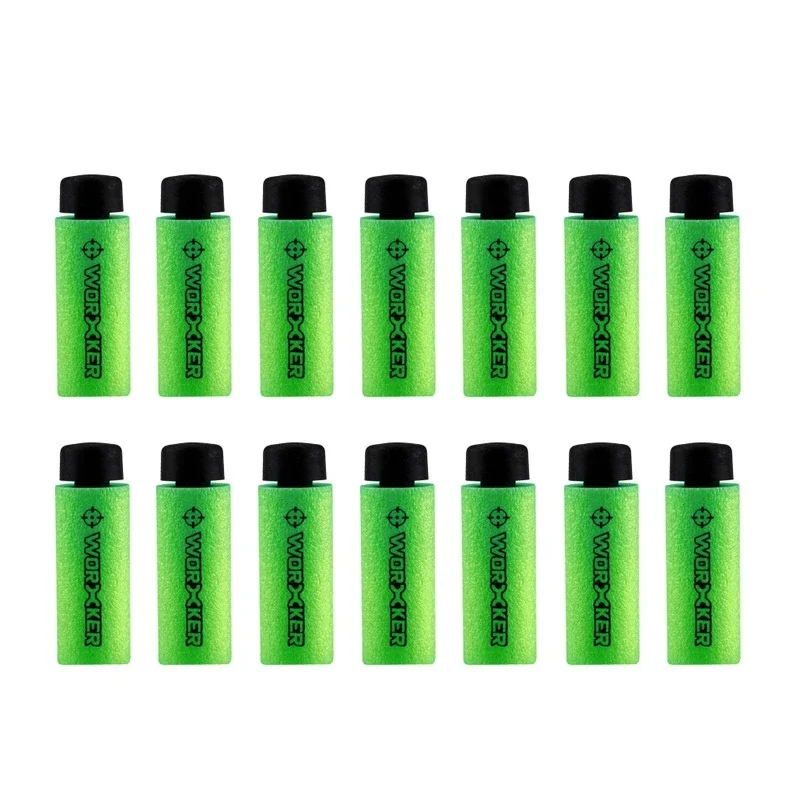 

200 шт. короткая пуля 3,8 см MK Qinglong полые с пятью отверстиями молочная плотная присоска циклон EVA дартс для бластеров серии Nerf Xmas