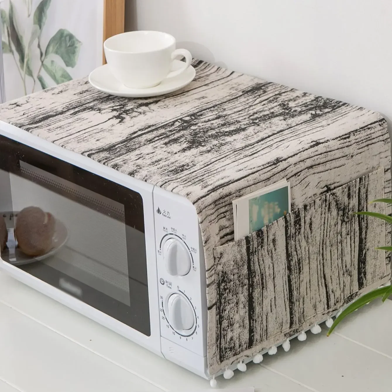 قطعة واحدة من غطاء فرن الميكروويف، غطاء بسيط مقاوم للزيت، غطاء مقاوم للغبار للموقد الكهربائي، غطاء فرن منزلي مقاوم للماء والزيت #2