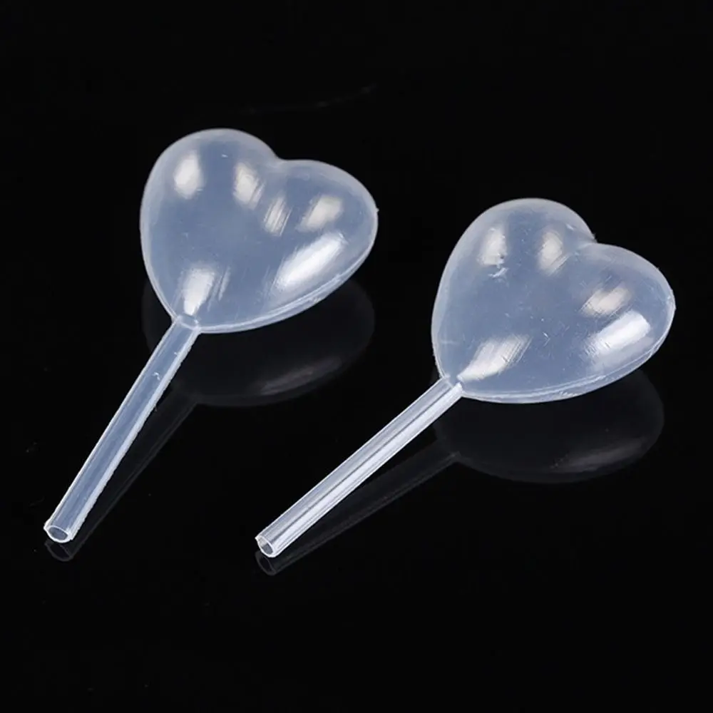 50pcs Disposable Heart Shape Transparent Liquid Dropper 4ml Liquid Transfer Pipettes Liquid Injector Cupcake, Chocolate