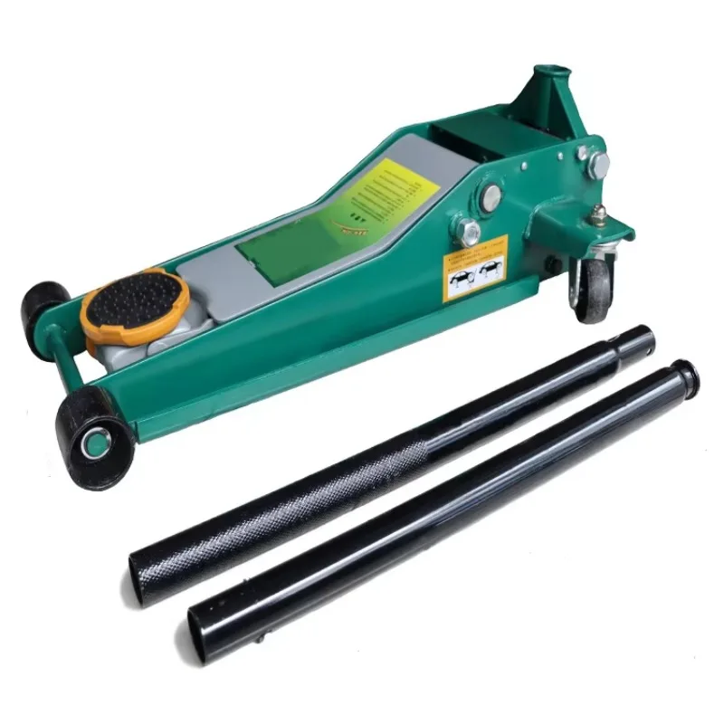 3 Ton Double Pump Ultra-Low Hydraulic Car Lift Jack 505mm Max Height Metal Construction Mining Farming Retail Industries New