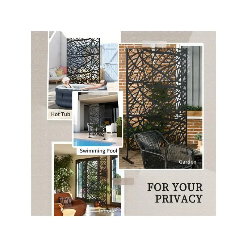 

Наружный экран для конфиденциальности для сада, патио, балкона — устойчивый к атмосферным воздействиям, защита от ультрафиолета — простой в установке регулируемый уличный разделитель