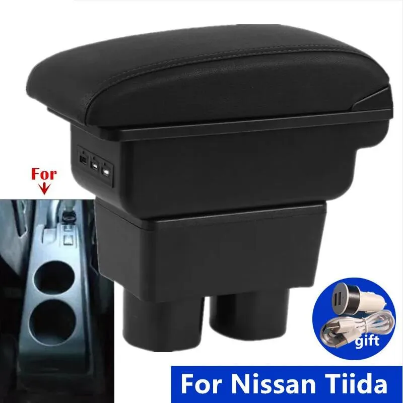 Für Nissan Tiida C11 Armlehne box Für Nissan Tiida Latio Sylphy Versa Auto Armlehne box Zentrum Lagerung Box Innen Auto Zubehör