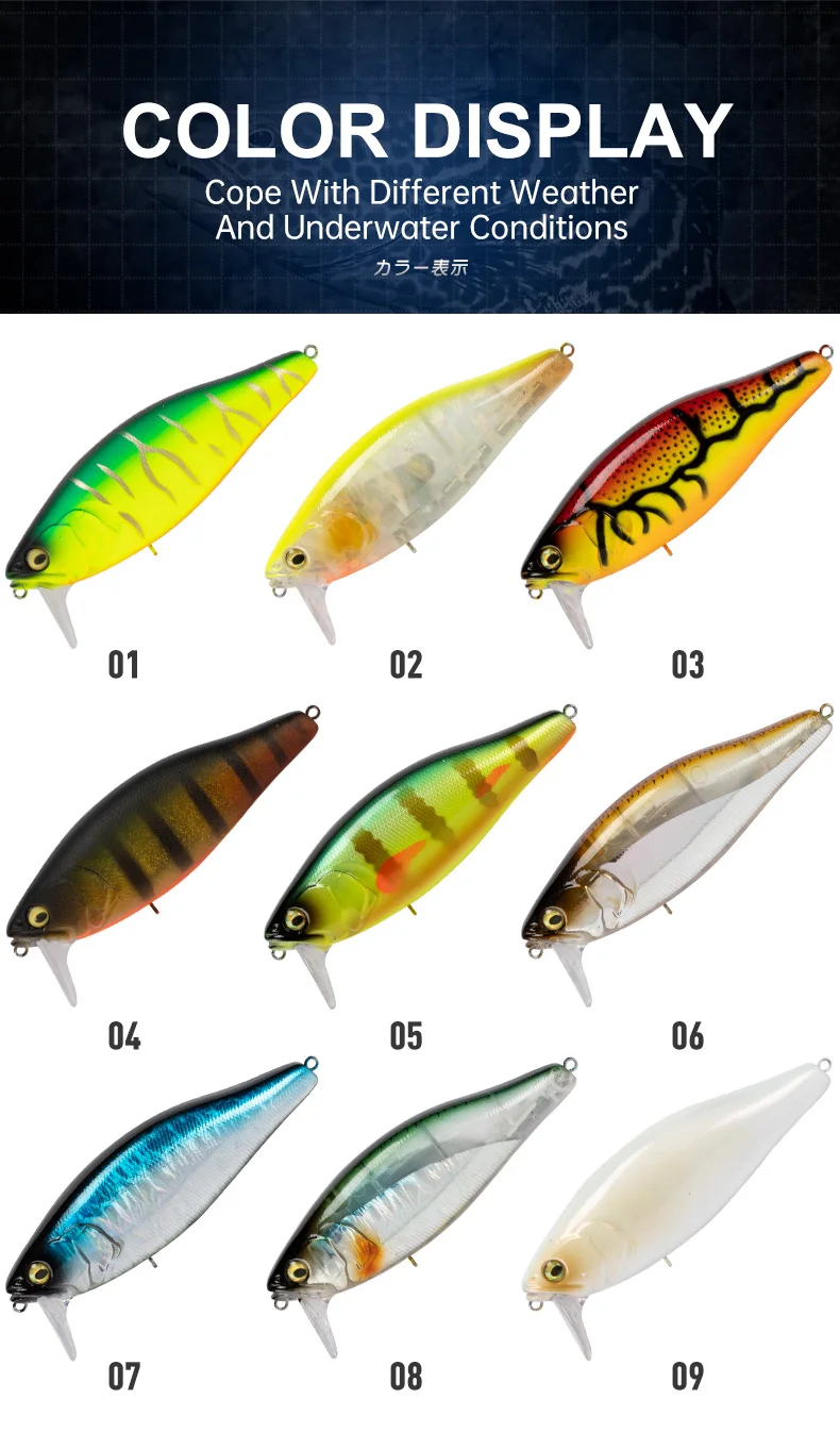 LEYDUN Hot JACK Minnow Angelköder 107,7 mm 30 g Schwimmende, hochwertige Hartköder mit Geräuschsystem Wobbler für Barsch und Hecht – Detail 8