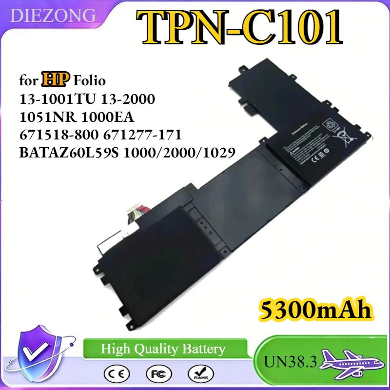 

TPN-C101 Venturi Laptop Battery for HP Folio 13-1001TU 13-2000 1051NR 1000EA 671518-800 671277-171 BATAZ60L59S 1000/2000/1029