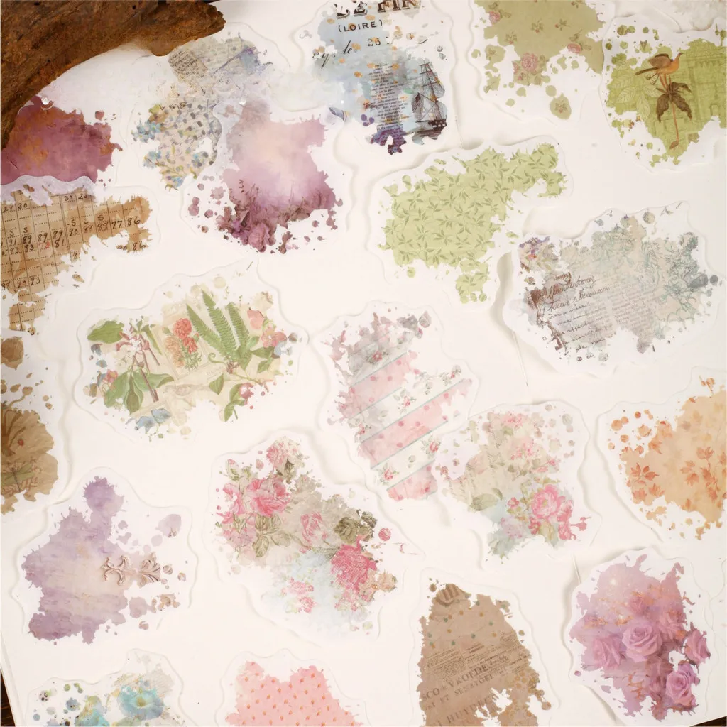 20 Stück Washi-Papier-Scrapbook-Aufkleber, Journaling-Zubehör für Tagesplaner, Junk-Journaling, Kartenherstellung, Dekorationsaufkleber