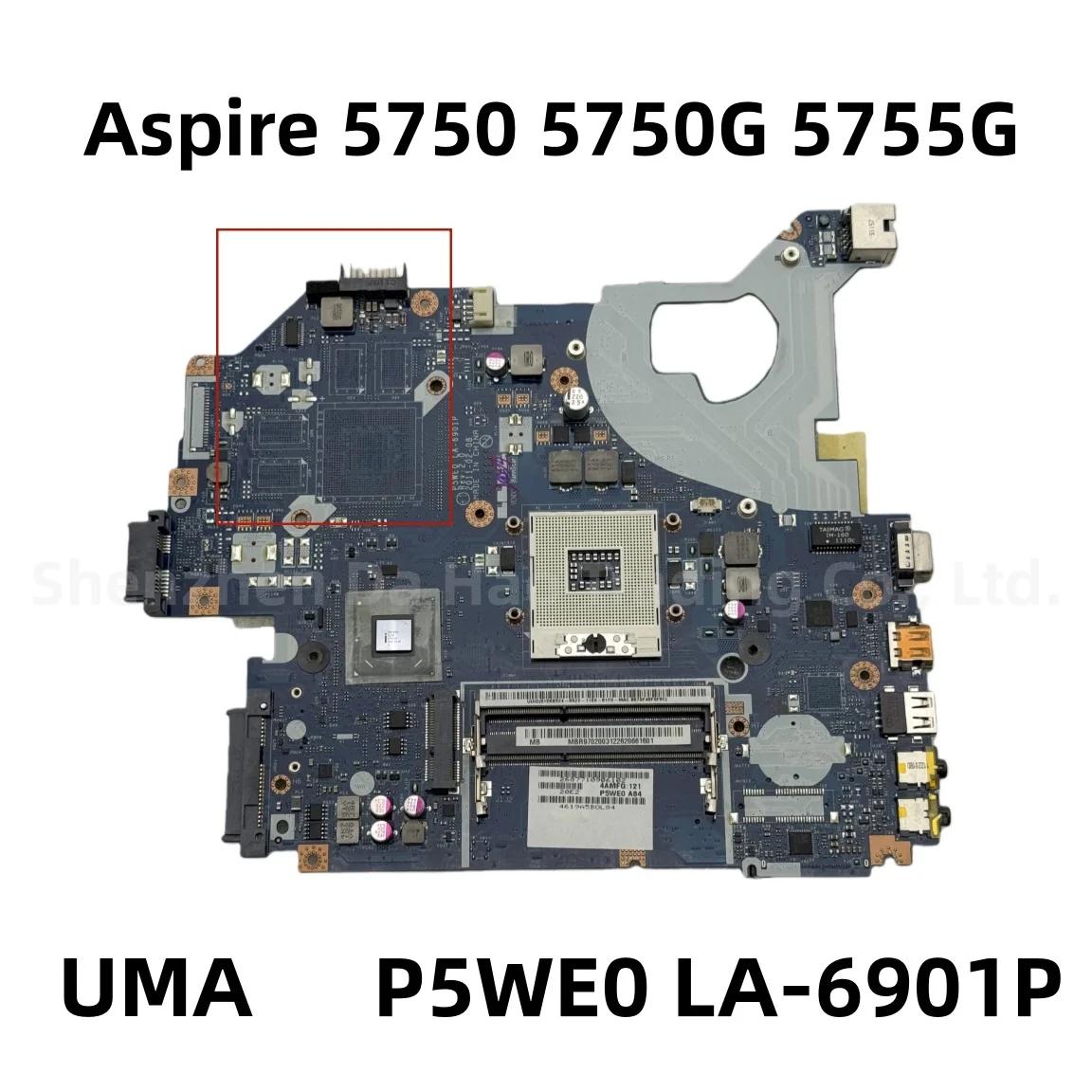 P5WE0 LA-6901P MBR9702003 For Acer Aspire 5750 5750G 5755G Laptop Motherboard HM65 DDR3 UMA/GT540M/GT630M 2GB GPU 100% Tested