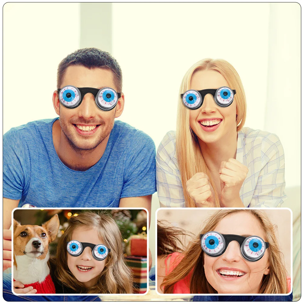 

5Pcs Spring Eyeball Glasses Halloween Party Scary Eyeglasses Costume Prop Eyewear Halloween Eyeball Glasses Creative Eyeglasses