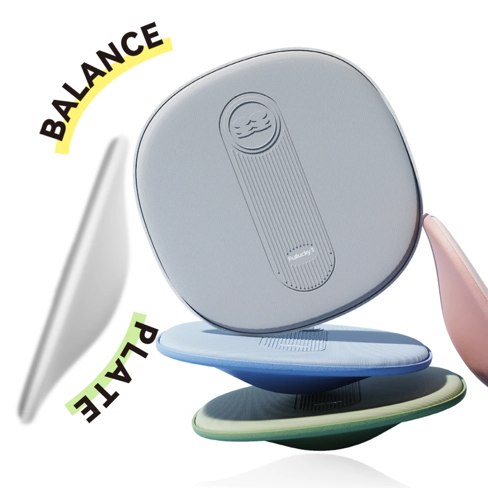 

Round Balance Trainer Board Wobble Board For Core Training & Physical Therapy For Home Gym Workout & Standing Desk
