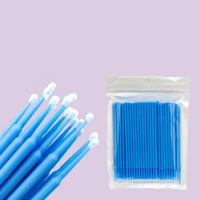 100 PCS/Pack Microbrushes for Eyelash Extension Makeup Brushes Swab Disposable Individual Applicators Mascara Eyelashes Brushes