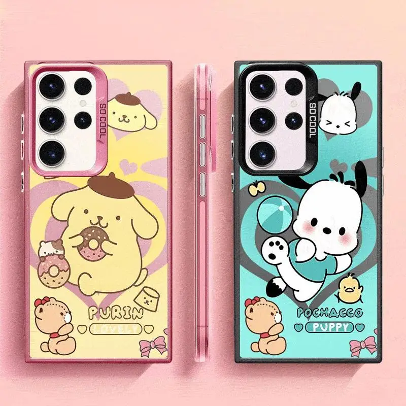 Pochacco Cute Case For Samsung Galaxy S22 S23 S20 S21 FE S24 Plus Capa Note 20 Ultra Phone Funda