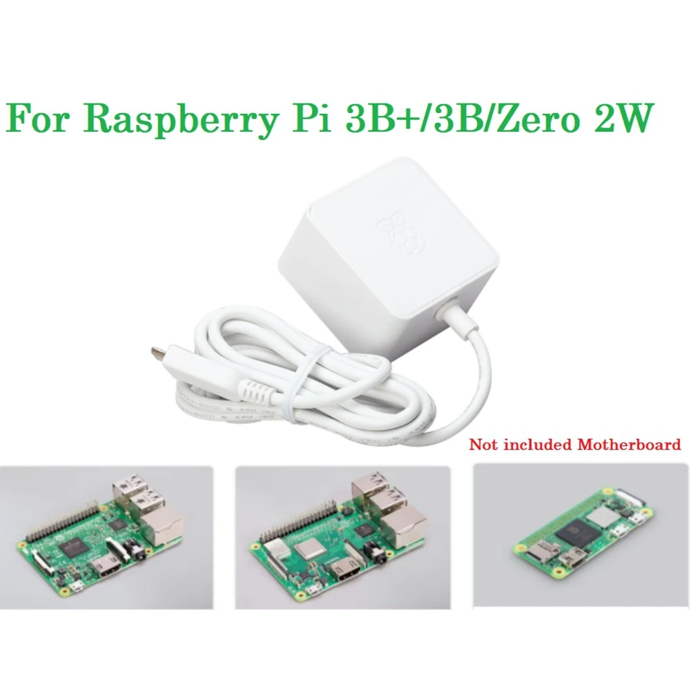 5V 2.5A Micro-USB Power Supply Adapter for Raspberry Pi 3B+/3B/Zero 2W Micro-USB 12.5W Power Charger EU Plug