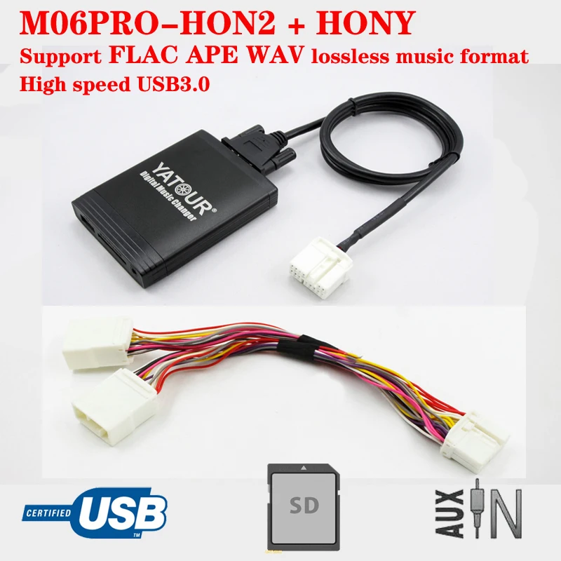 Yatour M06(PRO) for Honda Accord Civic CRV Odyssey Element Acura radios USB SD Music Player