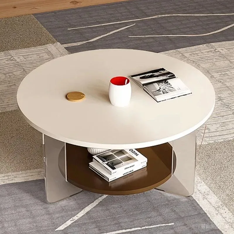 

Creative Luxury Side Table Bedroom Modern Designer Moving Standing Safe Coffee Table Writing Mesas Bajas Chinese Style Furniture