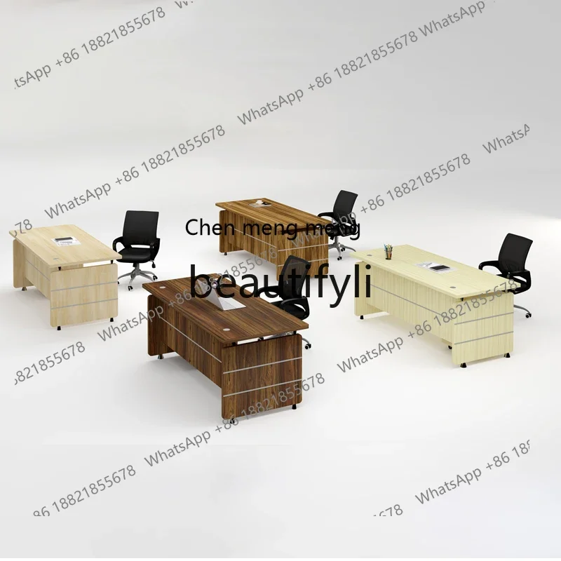 Single Desk Simple Computer Desk Employee Office Staff Finance Office Desk Chair