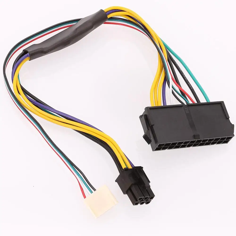 Modular Power Supply Cable ATX 24Pin 24 Pin Female to 6Pin 6-Pin Male Mini 6Pin Connector for HP Elite 8100 8200 8300 800G1