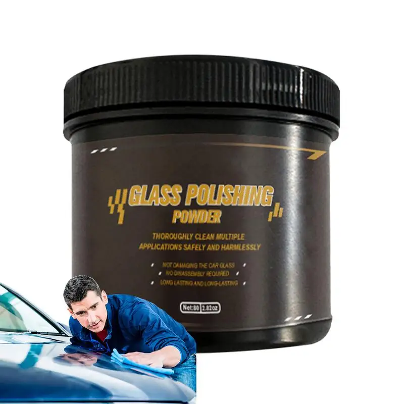 Windshield Polishing Powder Oil Film Remover Polisher Powder For Auto Window Automotive Glass Polishing Powder For Front