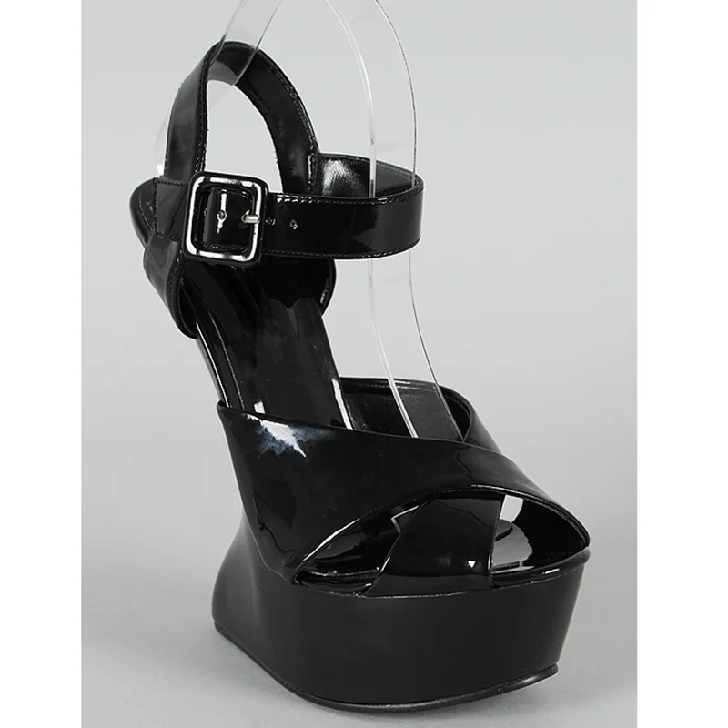 Strange Style Peep Toe Platfrom Sandals Sexy Pointed Toe Leather Size 35-48Custaomized New Arrivals Fashion Women Modern Shoes