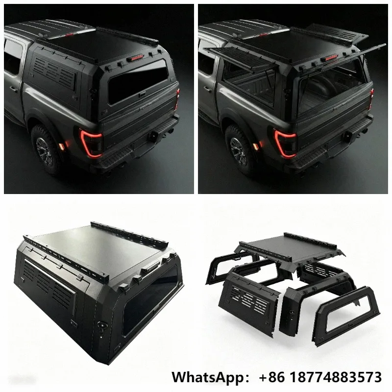 Truck Camper Shell  Canopy 4X4 Pickupk Hardtop Canopy for 5.0ft Ford Ranger /Toyota Tacoma/ Hilux/ISUZU D-Max