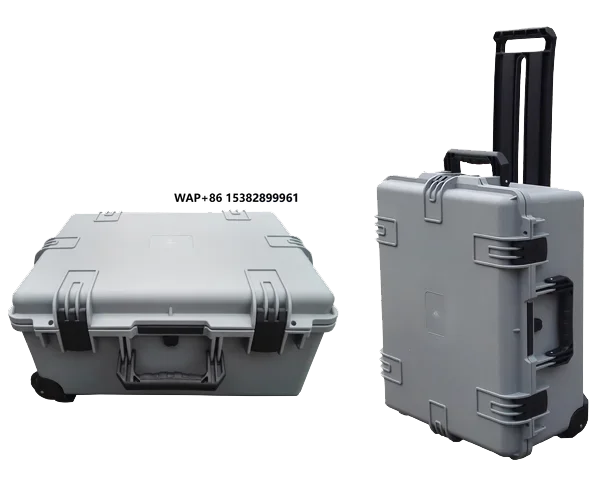 

Plastic waterproof toolbox carrying hard case M2720 with wheels