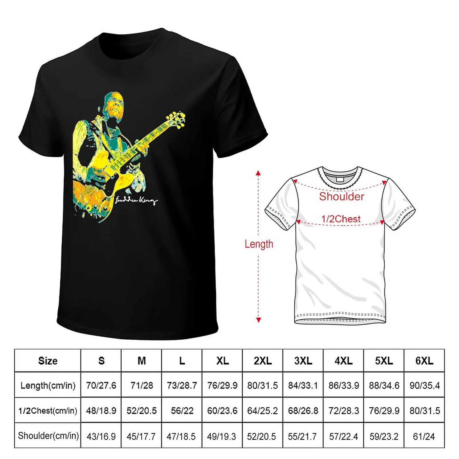 Freddie King Freddie King. an American blues guitarist and singer. Fred King. T-Shirt Fashion Casual Short Sleeve T-Shirt