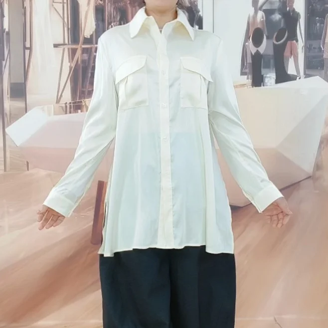 

Faionable Легкие Свободные Женские irt Весна Лето Дышащее Полиэфирное Волокно Длинные Свеки Повседневные Универсальные irt