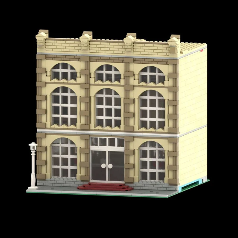 Model Ulicy Miejskiej MOC Klocki Konstrukcyjne Teatr Architektura Modularna Technologia Prezent dla Dzieci Zabawki do Składania Zestaw