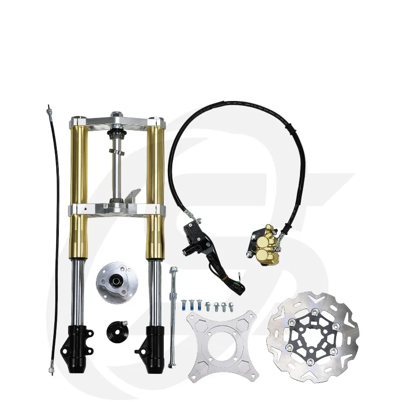 Motorcycle accessories front fork front shock absorber set 610mm gold front shock absorber set front disc brake