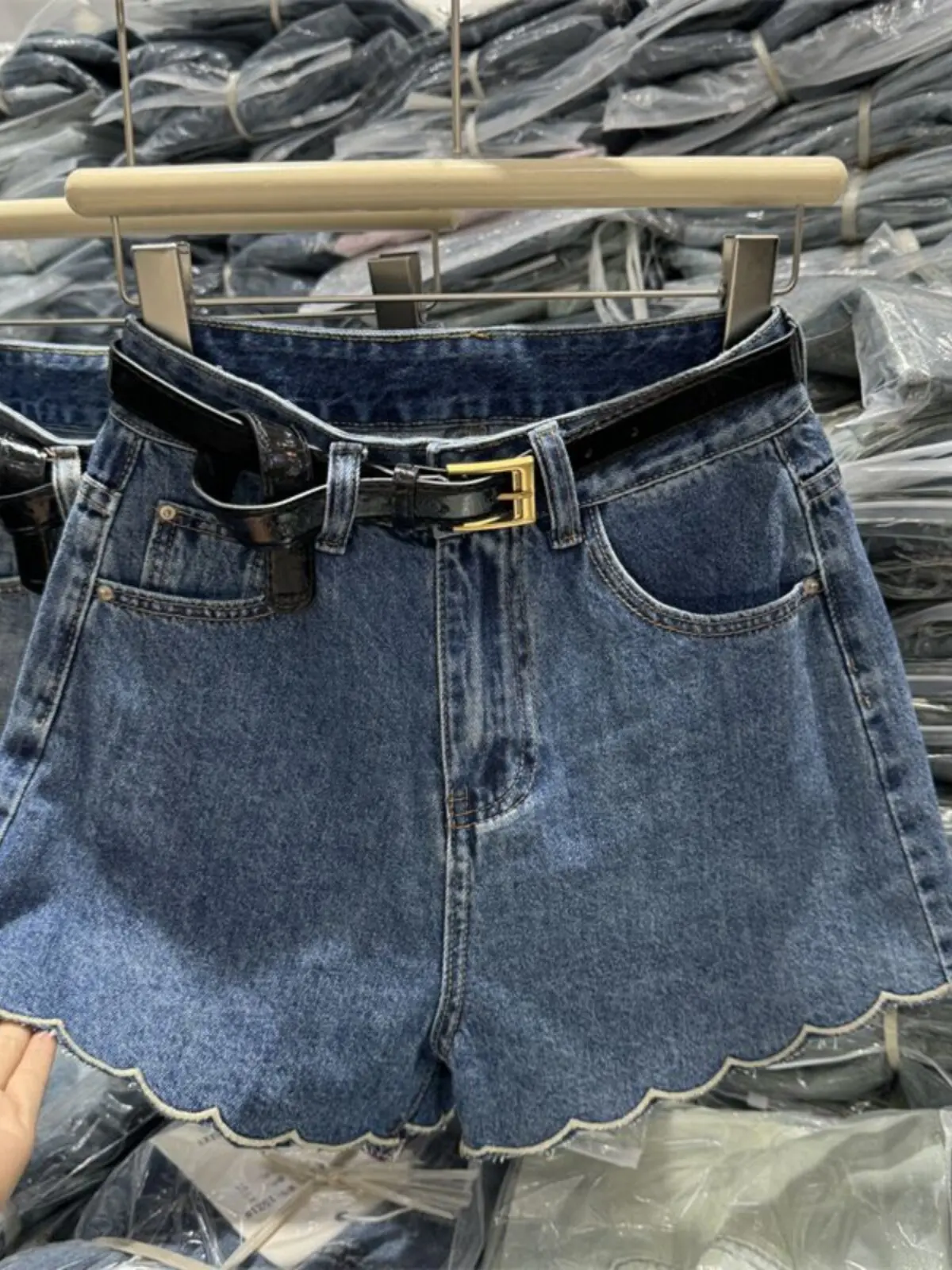Women Blue Denim Shorts Vintage Harajuku 2000s Y2k Gyaru High Waist A-Line Micro Shorts Hot Pants Shorts Summer Fashion Clothes