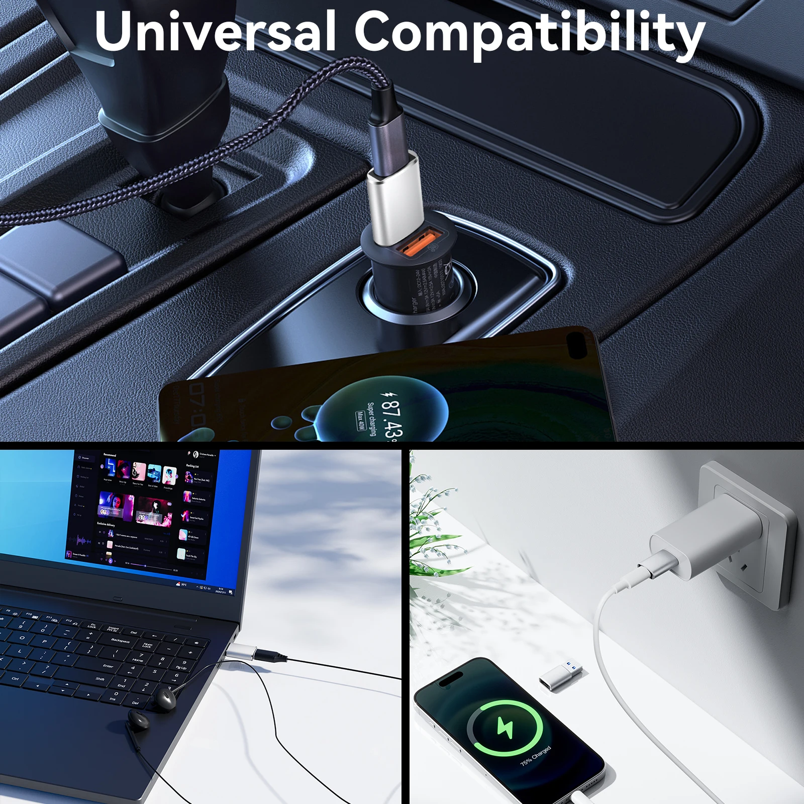 USB-C 3.0 Adapter Type C To USB Adapter for Mobil Phone Male To Female USB-C Converter USB 3.0 Type-C Converter for PC Laptops
