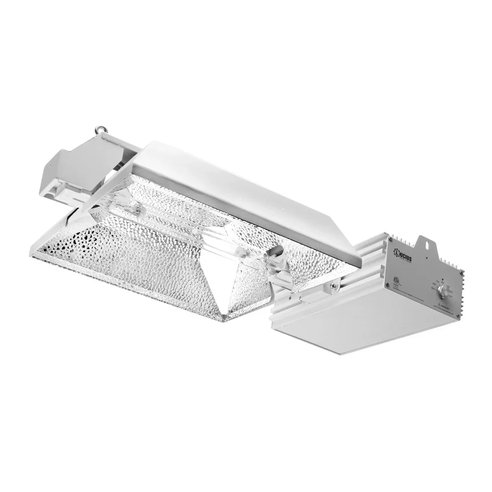 High PPFD Grow Light System, DE, Dupla face, Refletor de lâmpada HPS, 1000W